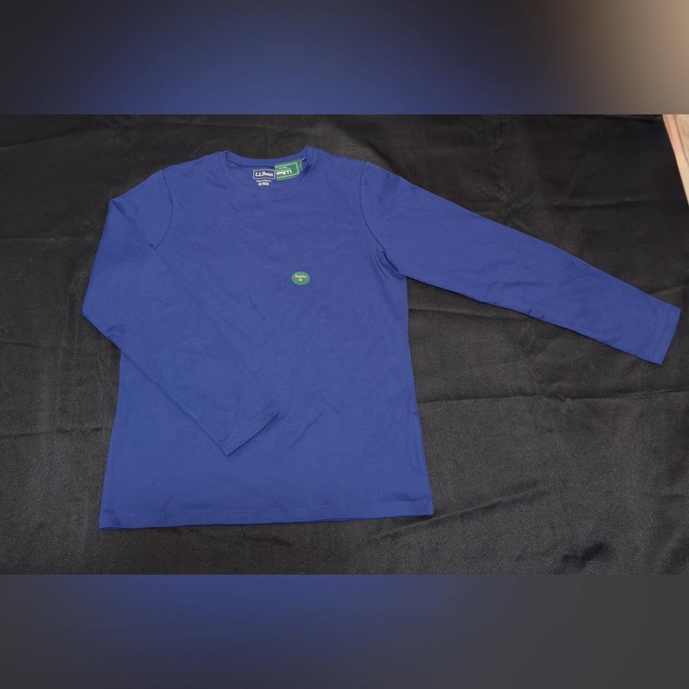 L.L. Bean Kids Royal Blue Long Sleeve Tee